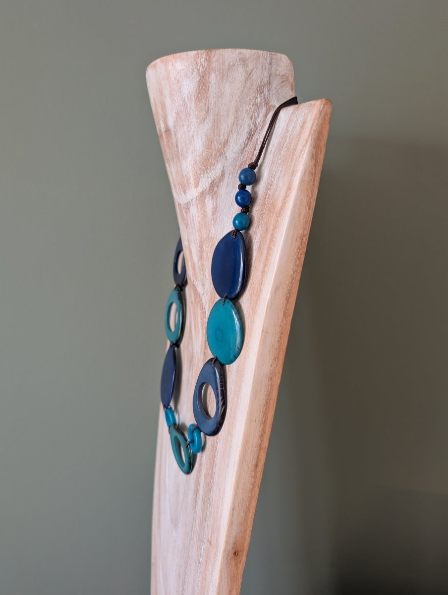 FLOREANA — Handmade Tagua Statement Necklace — 'Only One' - The Happy Elephant - Tagua Jewellery