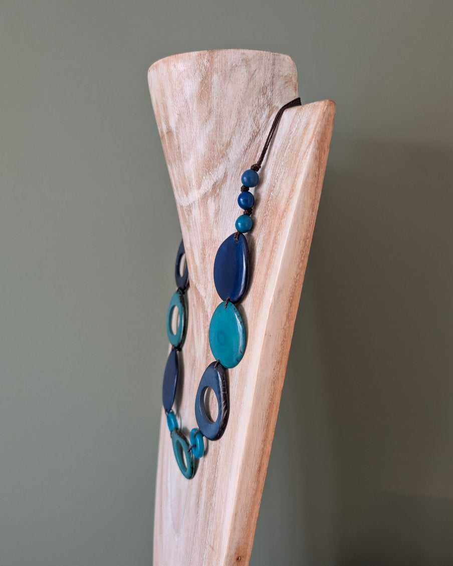 FLOREANA — Handmade Tagua Statement Necklace — 'Only One' - The Happy Elephant - Tagua Jewellery