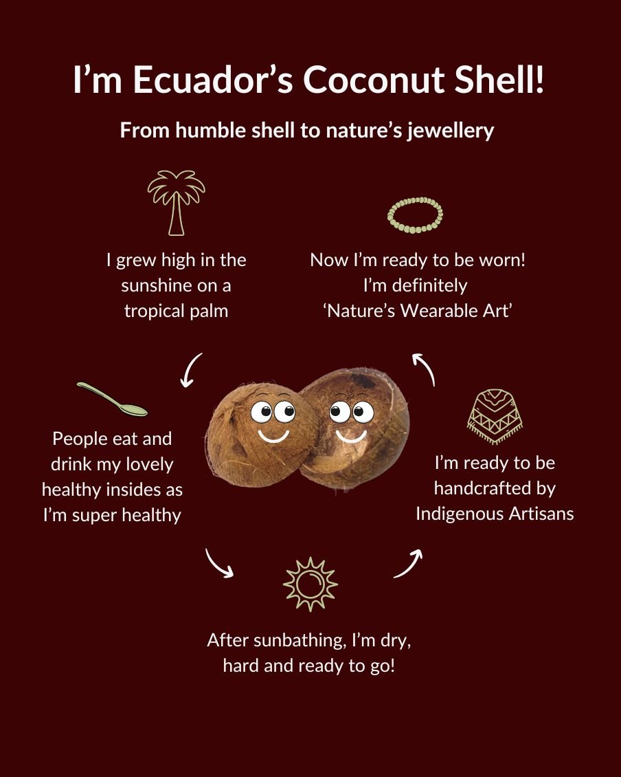 KORNELIA — Handmade Tagua & Coconut Statement Necklace - The Happy Elephant - Tagua Jewellery