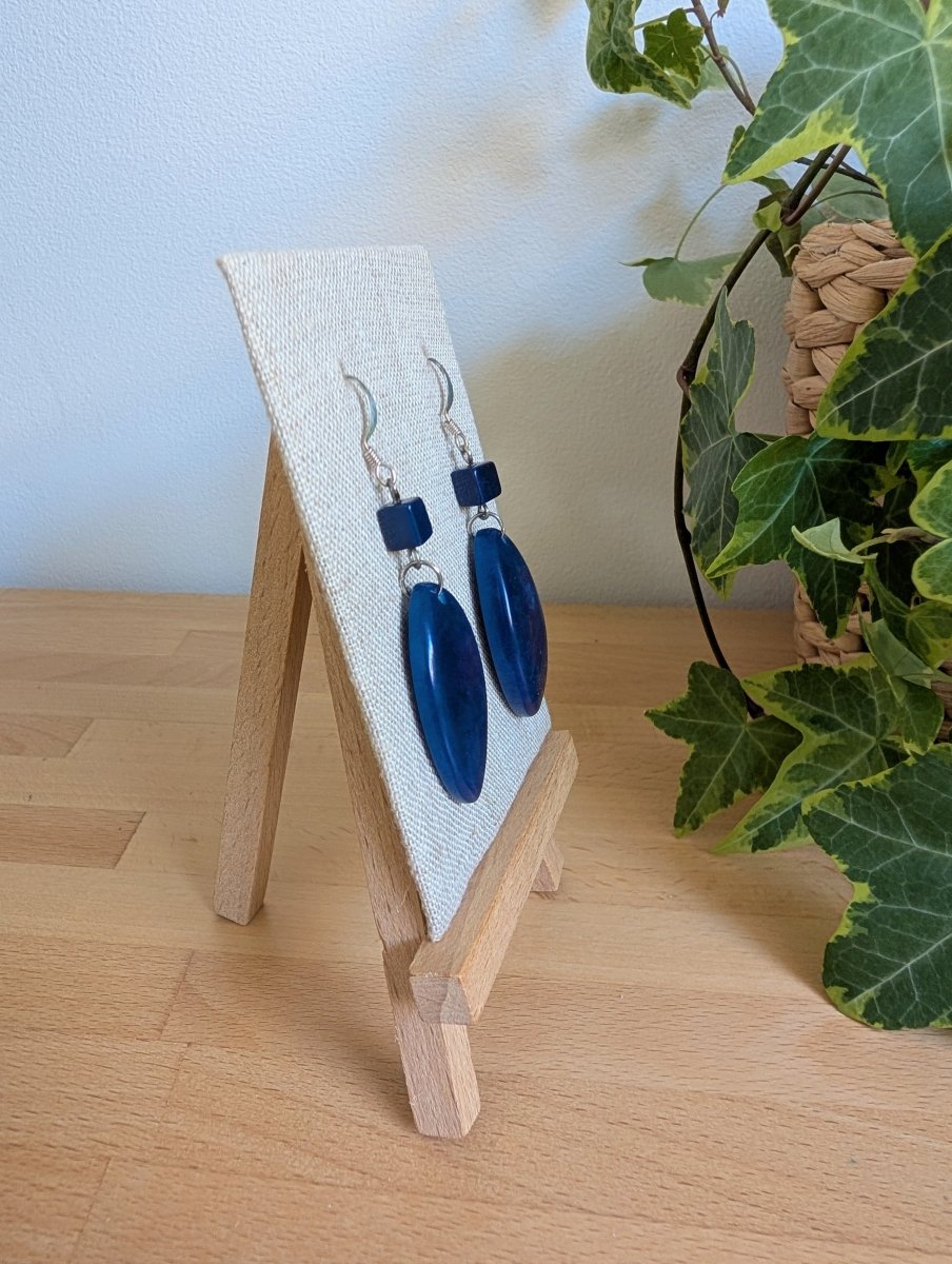 LEAF — Handmade Tagua Earrings - The Happy Elephant - Tagua Jewellery