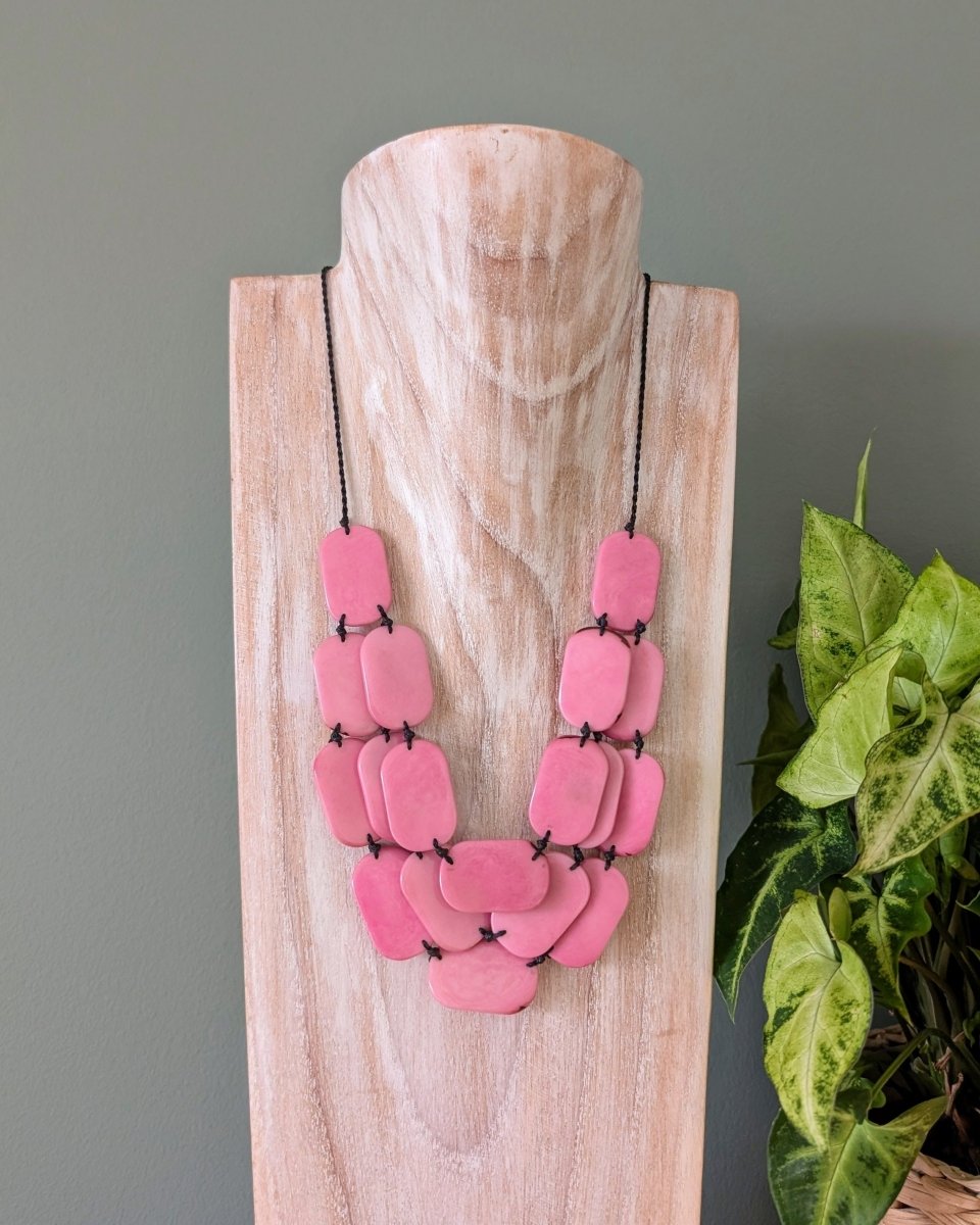 OLIVIA — Handmade Tagua Statement Necklace - The Happy Elephant - Tagua Jewellery