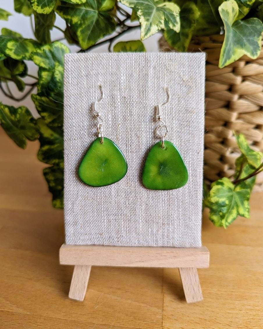 Tagua Nut Chica Earrings The Happy Elephant