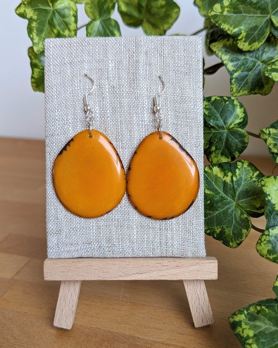 Reana Tagua Nut Handmade Earrings - The Happy Elephant - Tagua Jewellery