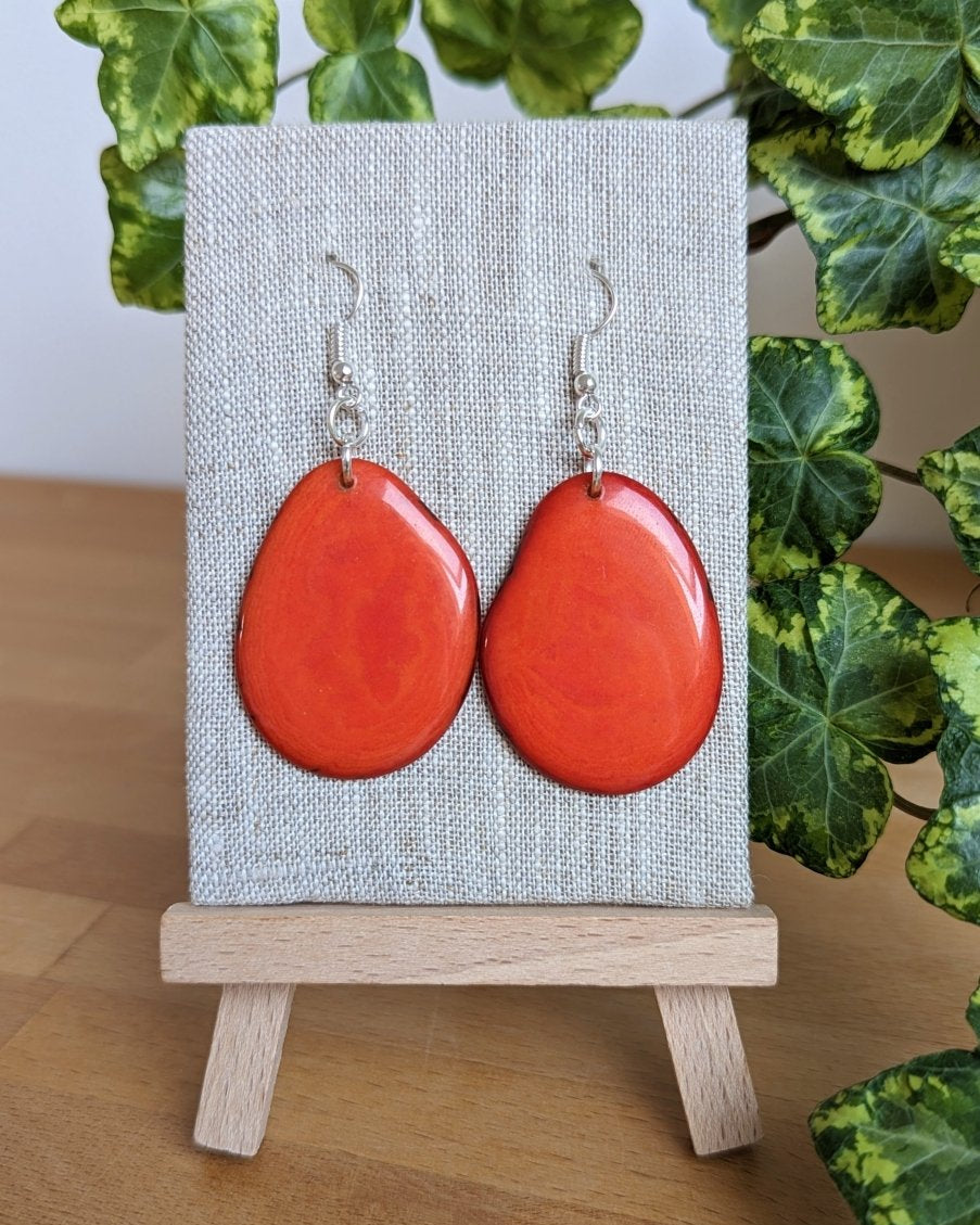 Reana Tagua Nut Handmade Earrings - The Happy Elephant - Tagua Jewellery