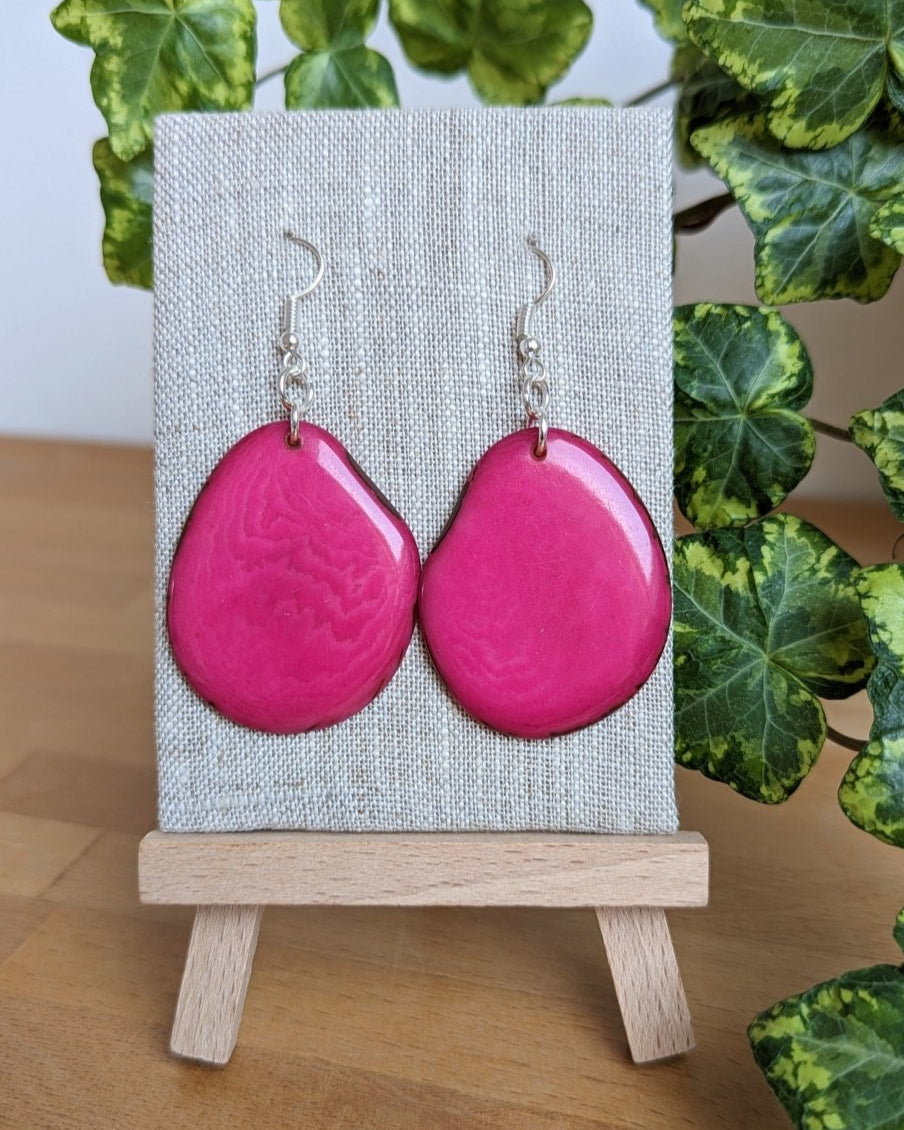 Reana Tagua Nut Handmade Earrings - The Happy Elephant - Tagua Jewellery