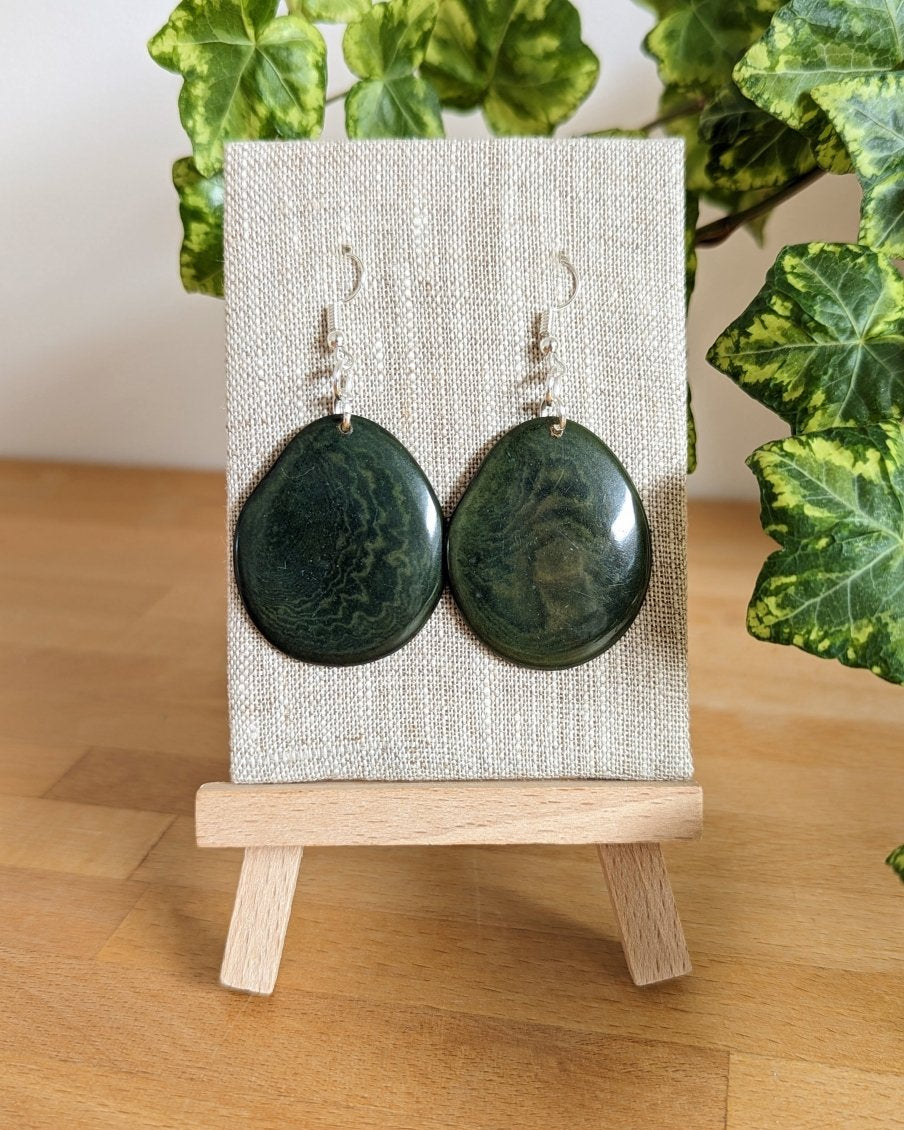 Reana Tagua Nut Handmade Earrings - The Happy Elephant - Tagua Jewellery