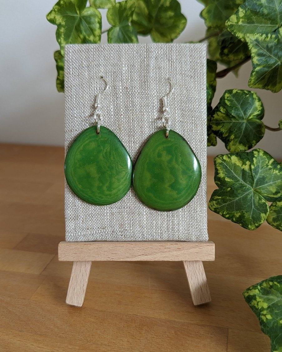 Reana Tagua Nut Handmade Earrings - The Happy Elephant - Tagua Jewellery