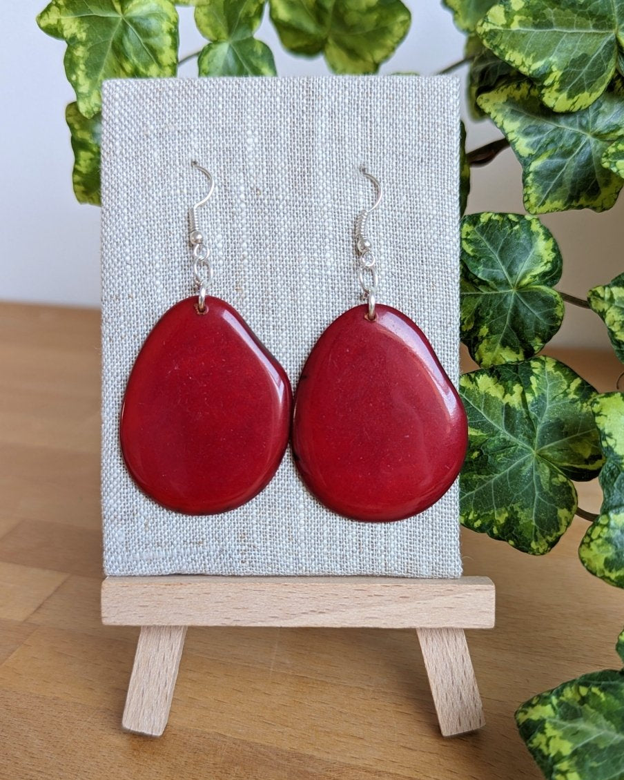 Reana Tagua Nut Handmade Earrings - The Happy Elephant - Tagua Jewellery