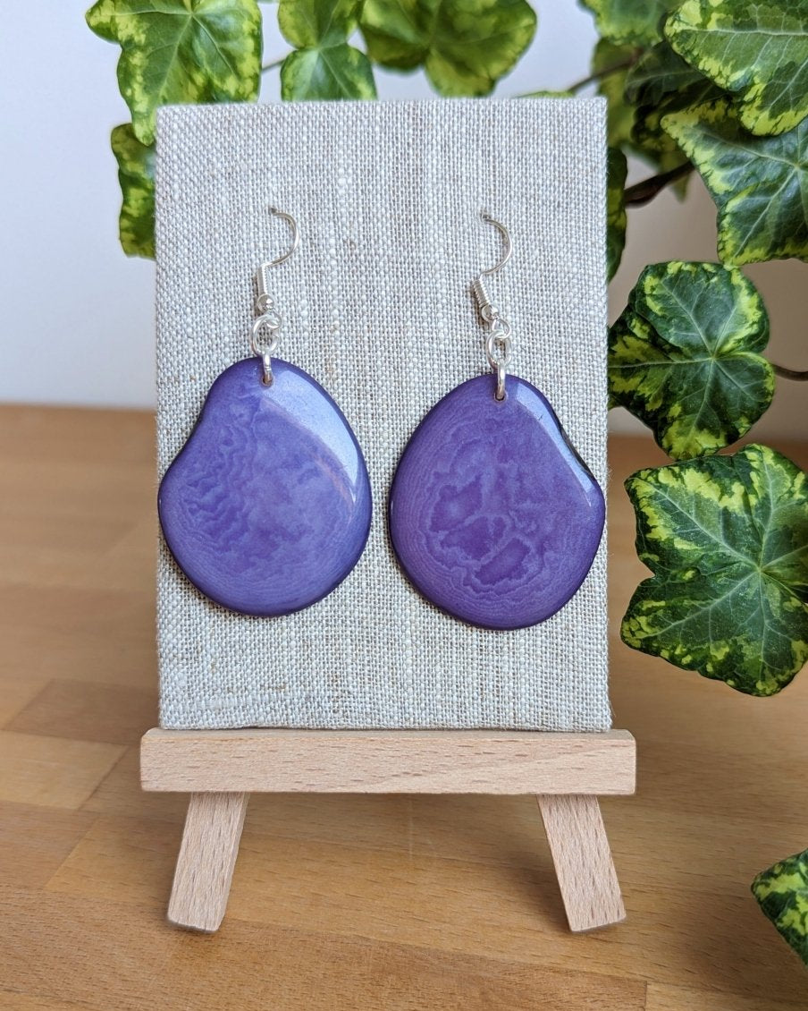 Reana Tagua Nut Handmade Earrings - The Happy Elephant - Tagua Jewellery
