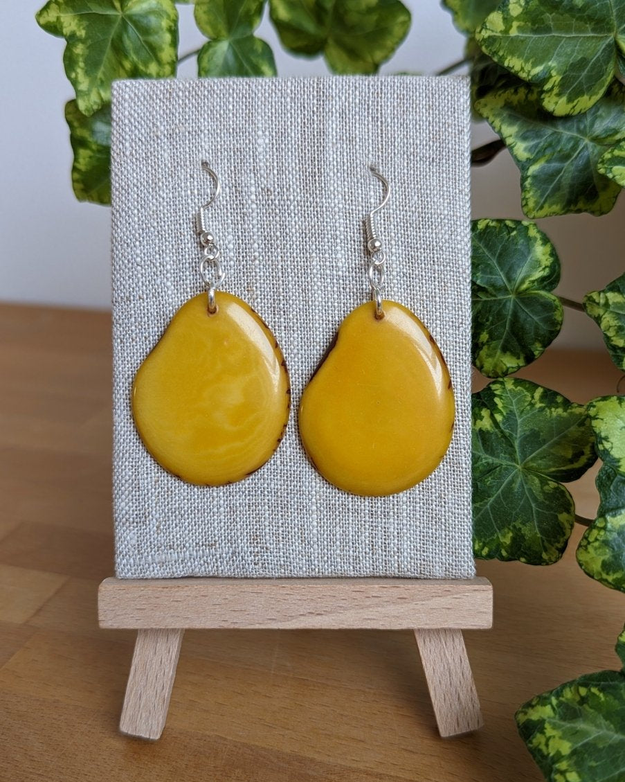 Reana Tagua Nut Handmade Earrings - The Happy Elephant - Tagua Jewellery