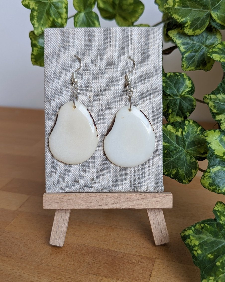 Reana Tagua Nut Handmade Earrings - The Happy Elephant - Tagua Jewellery