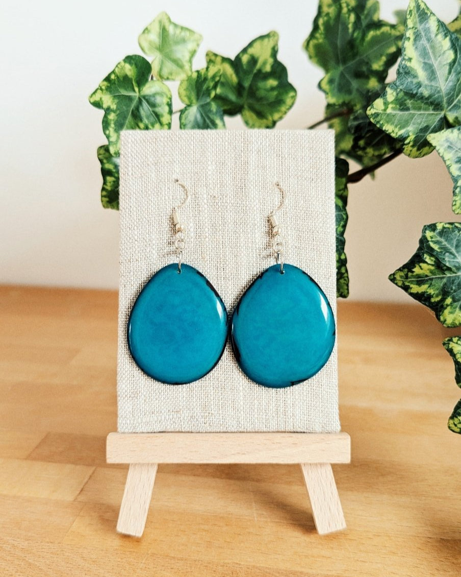 Reana Tagua Nut Handmade Earrings - The Happy Elephant - Tagua Jewellery