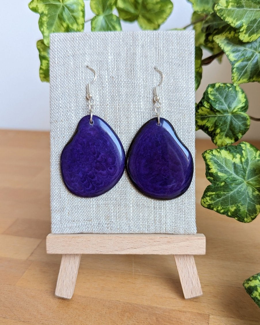 Reana Tagua Nut Handmade Earrings - The Happy Elephant - Tagua Jewellery