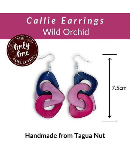 CALLIE  — Handmade Tagua Earrings — 'Only One'