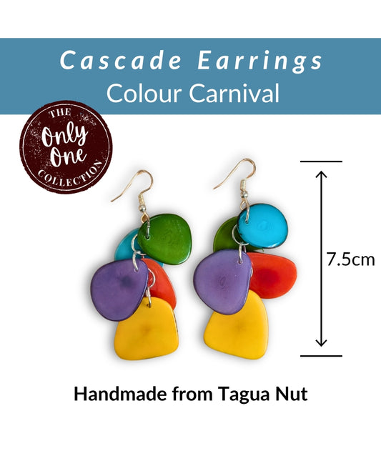 CASCADE · Handmade Tagua Earrings · 'Only One'
