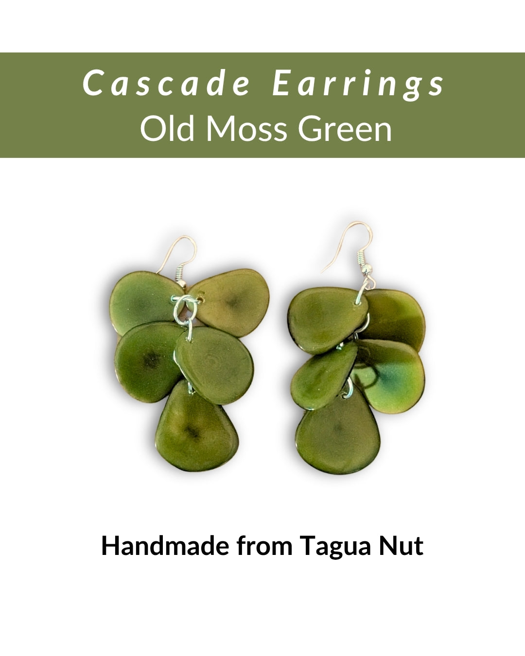 CASCADE  — Handmade Tagua Earrings