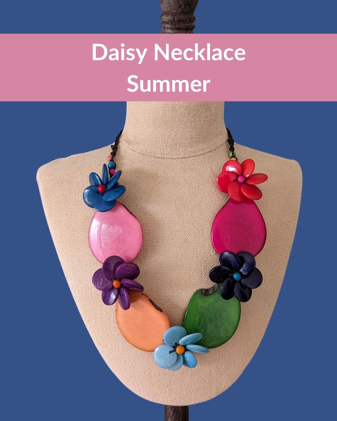 DAISY — Handmade Tagua Statement Necklace — 'Only One'