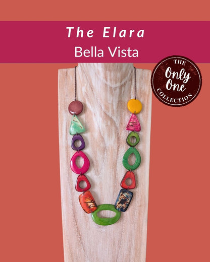 ELARA  — Handmade Tagua Statement Necklace — 'Only One'