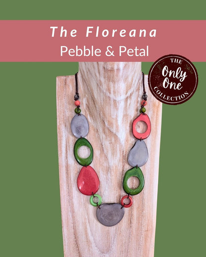 FLOREANA  — Handmade Tagua Statement Necklace — 'Only One'