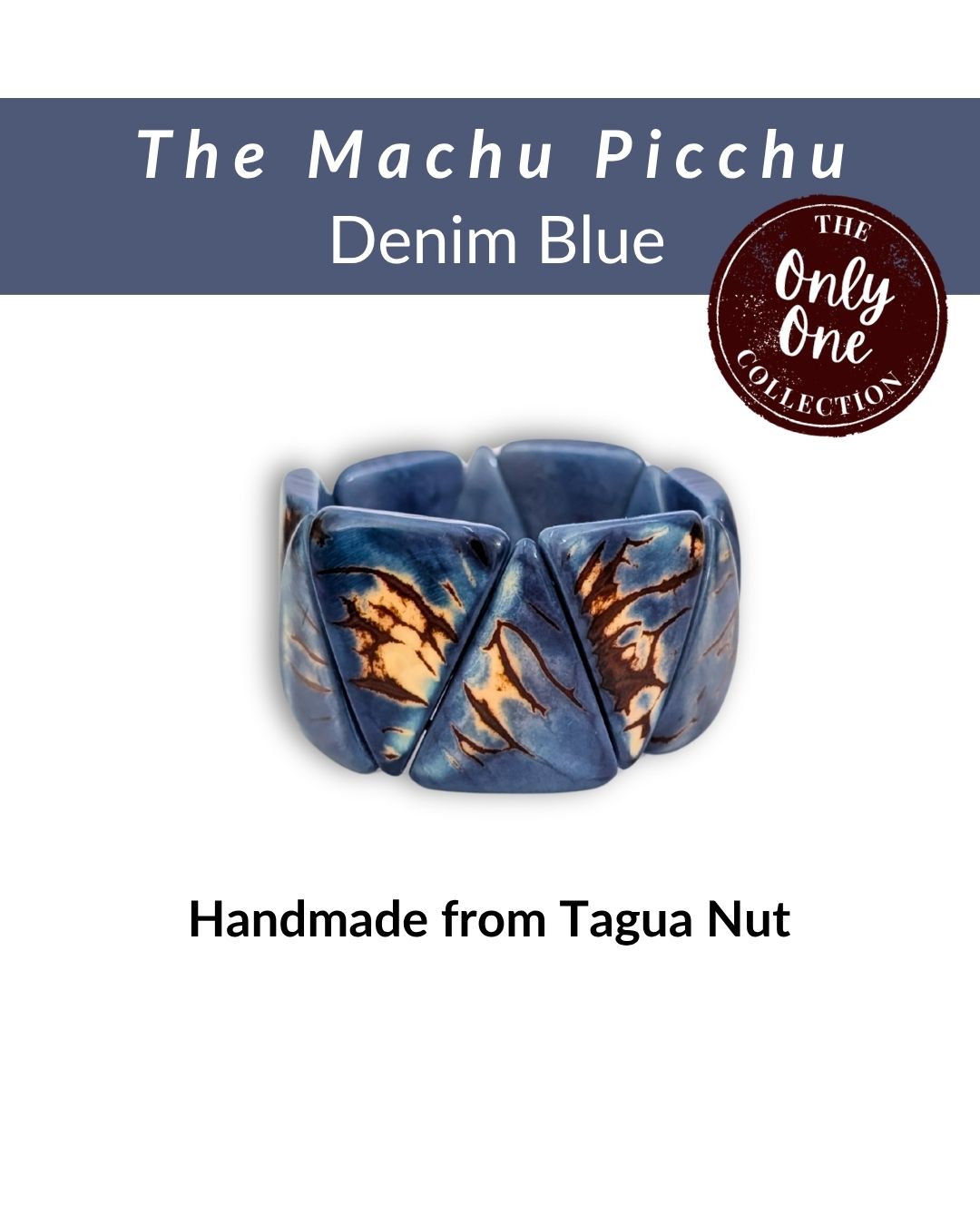 MACHU PICCHU — Handmade Tagua Bracelet — 'Only One'