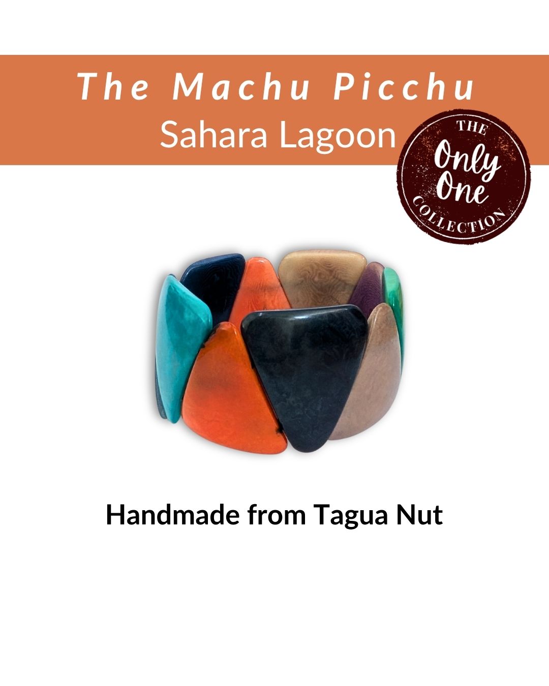 MACHU PICCHU — Handmade Tagua Bracelet — 'Only One'