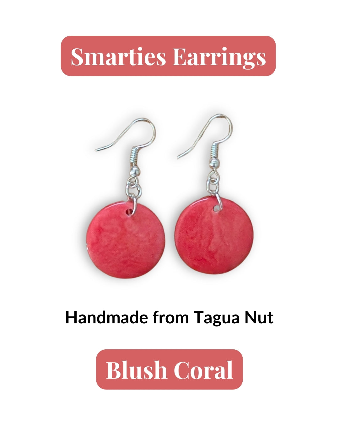 SMARTIES  — Handmade Tagua Earrings