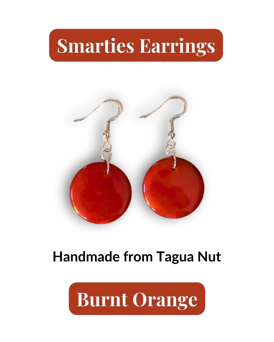 SMARTIES  — Handmade Tagua Earrings