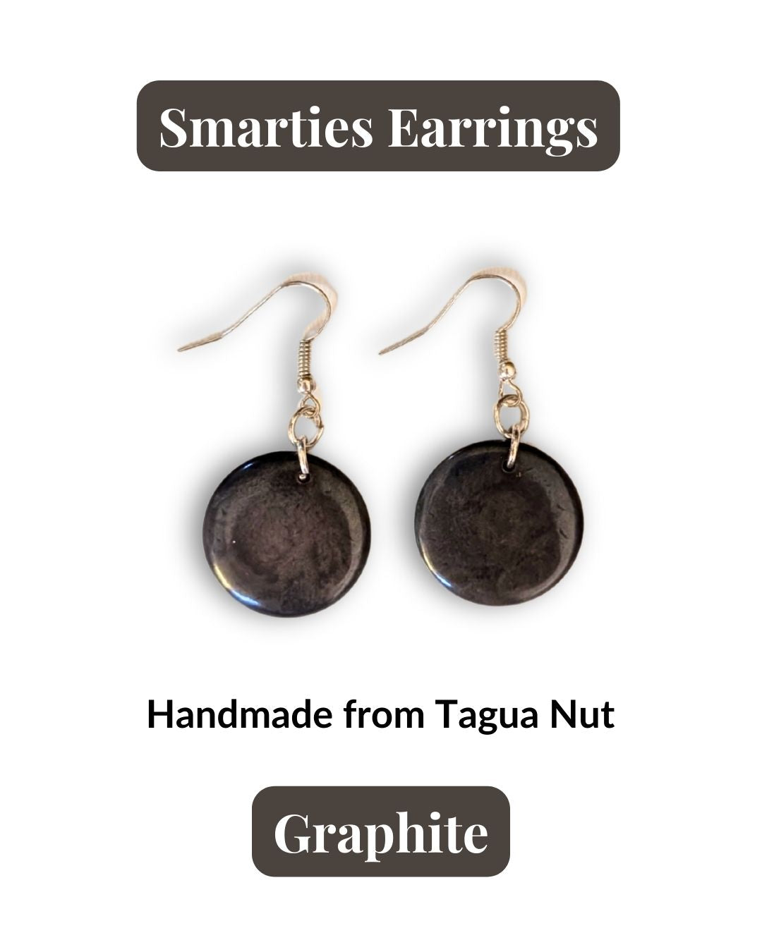 SMARTIES  — Handmade Tagua Earrings