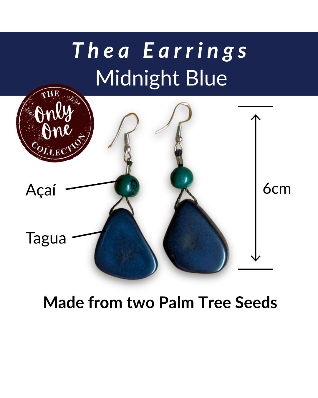 THEA — Handmade Tagua Earrings