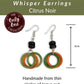 WHISPER  — Handmade Tagua Earrings — 'Only One'