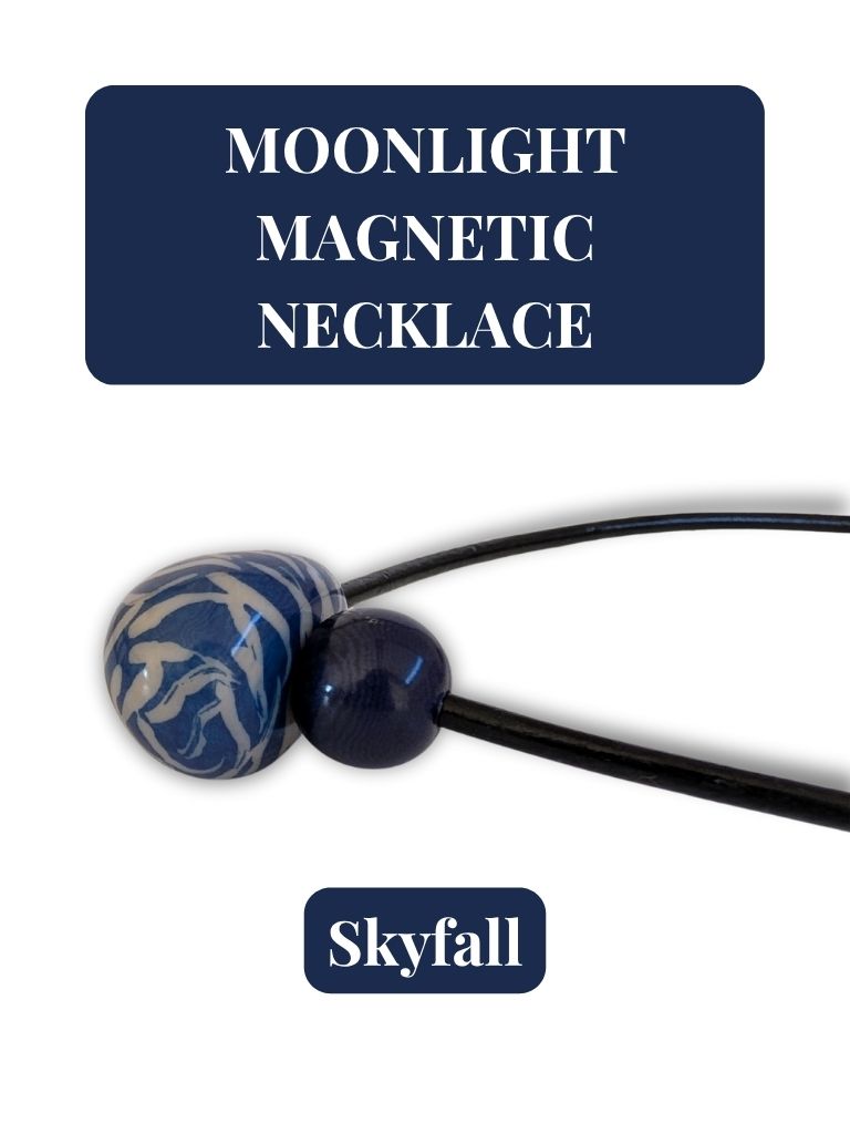 BEACH — Handmade Tagua Statement Magnetic Necklace — 'Only One'