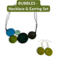 BUBBLES — Handmade Tagua Statement Necklace & Earrings — 'Only One'