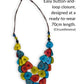CHICA 3-STRAND  — Handmade Tagua Statement Necklace — 'Only One'