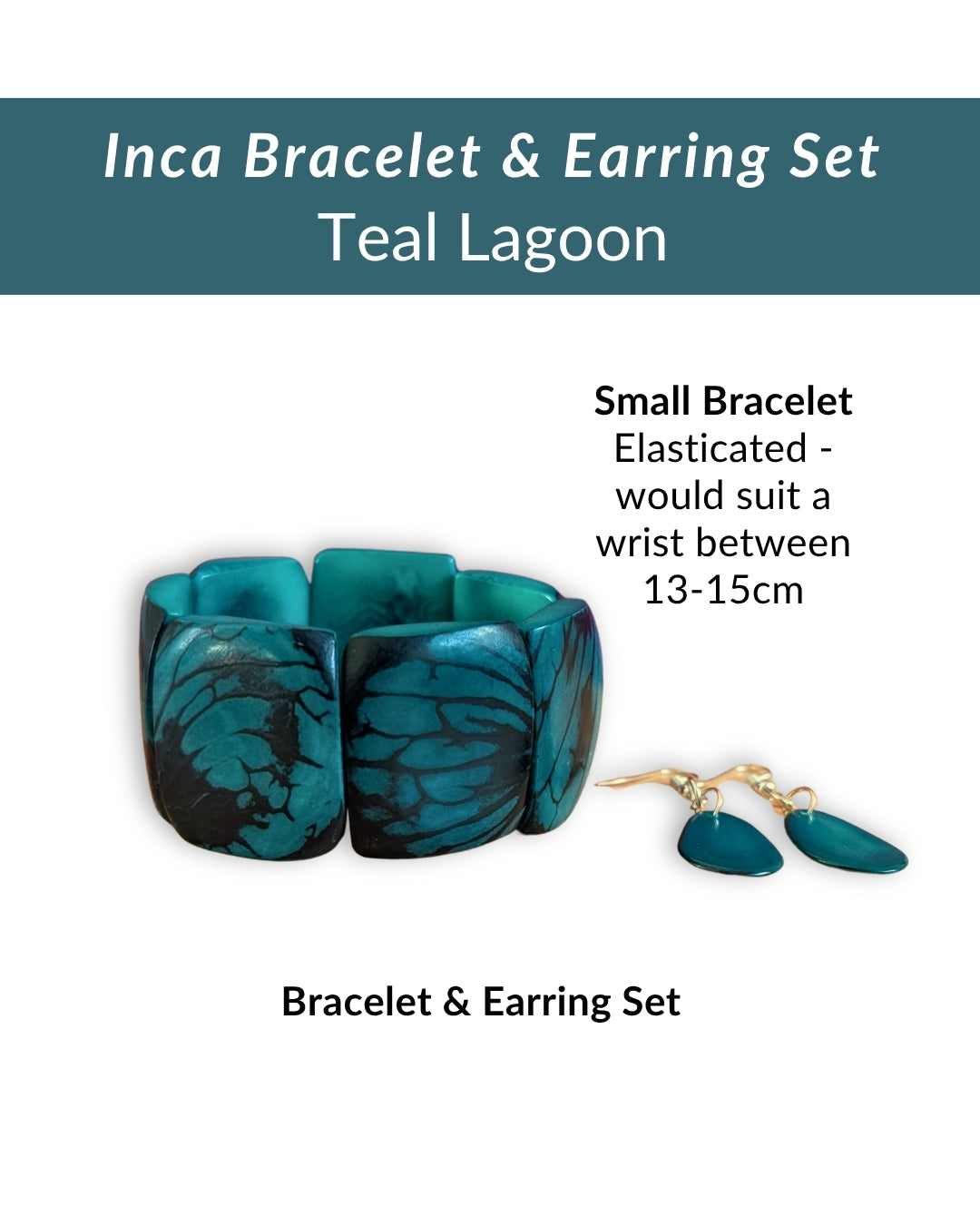 INCA — Handmade Tagua Bracelet & Earring Set