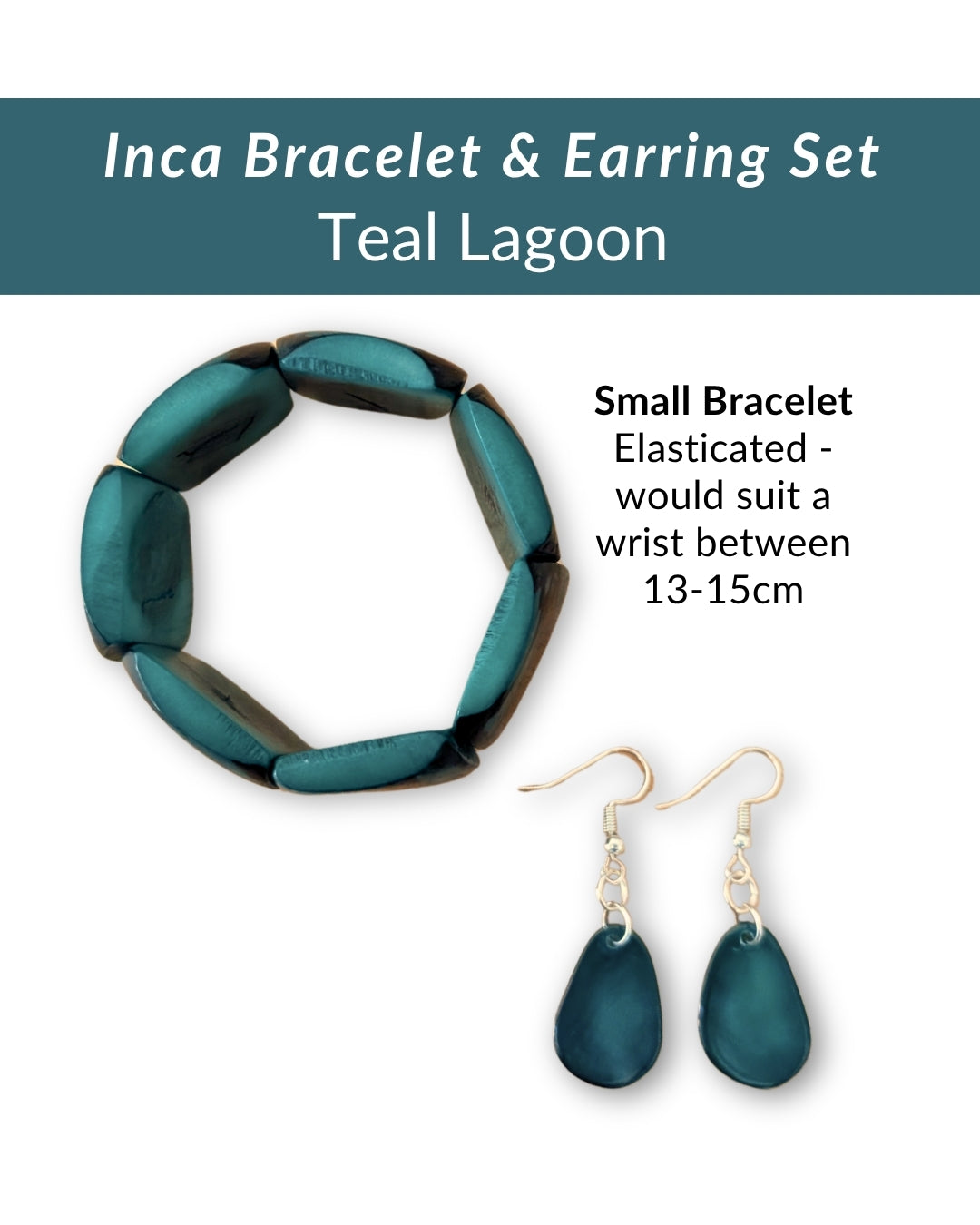 INCA — Handmade Tagua Bracelet & Earring Set