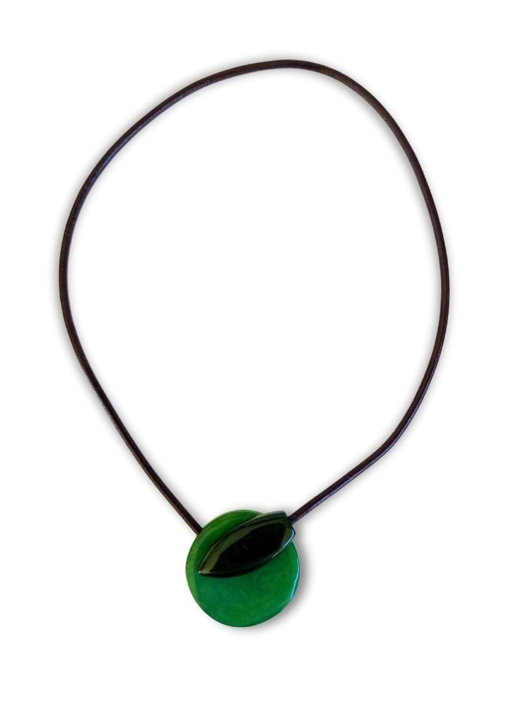 MOONLIGHT— Handmade Tagua Statement Magnetic Necklace — 'Only One'