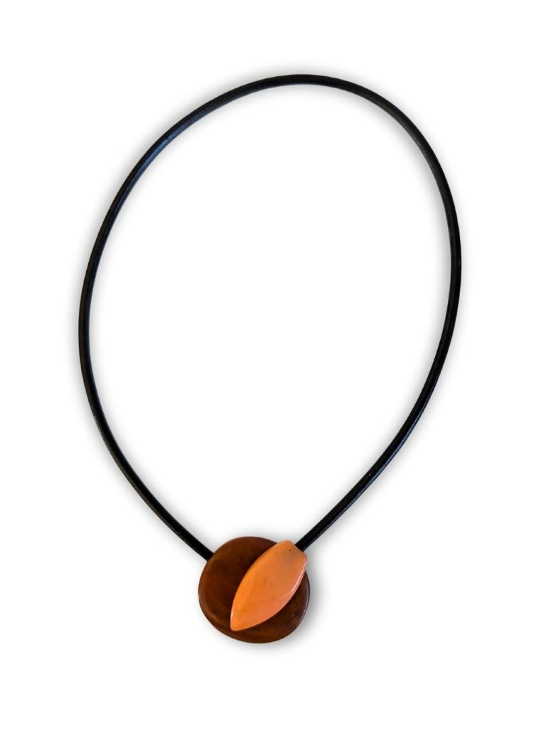 MOONLIGHT— Handmade Tagua Statement Magnetic Necklace — 'Only One'