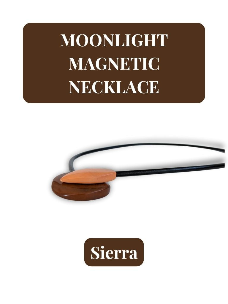 MOONLIGHT— Handmade Tagua Statement Magnetic Necklace — 'Only One'
