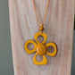 FLOWER JEWELLERY SET  — Handmade Tagua Statement Necklace — 'Only One'