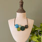 BUBBLES — Handmade Tagua Statement Necklace & Earrings — 'Only One'