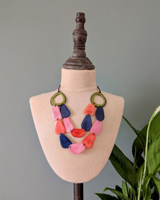 ANNIE  — Handmade Tagua Statement Necklace — 'Only One'