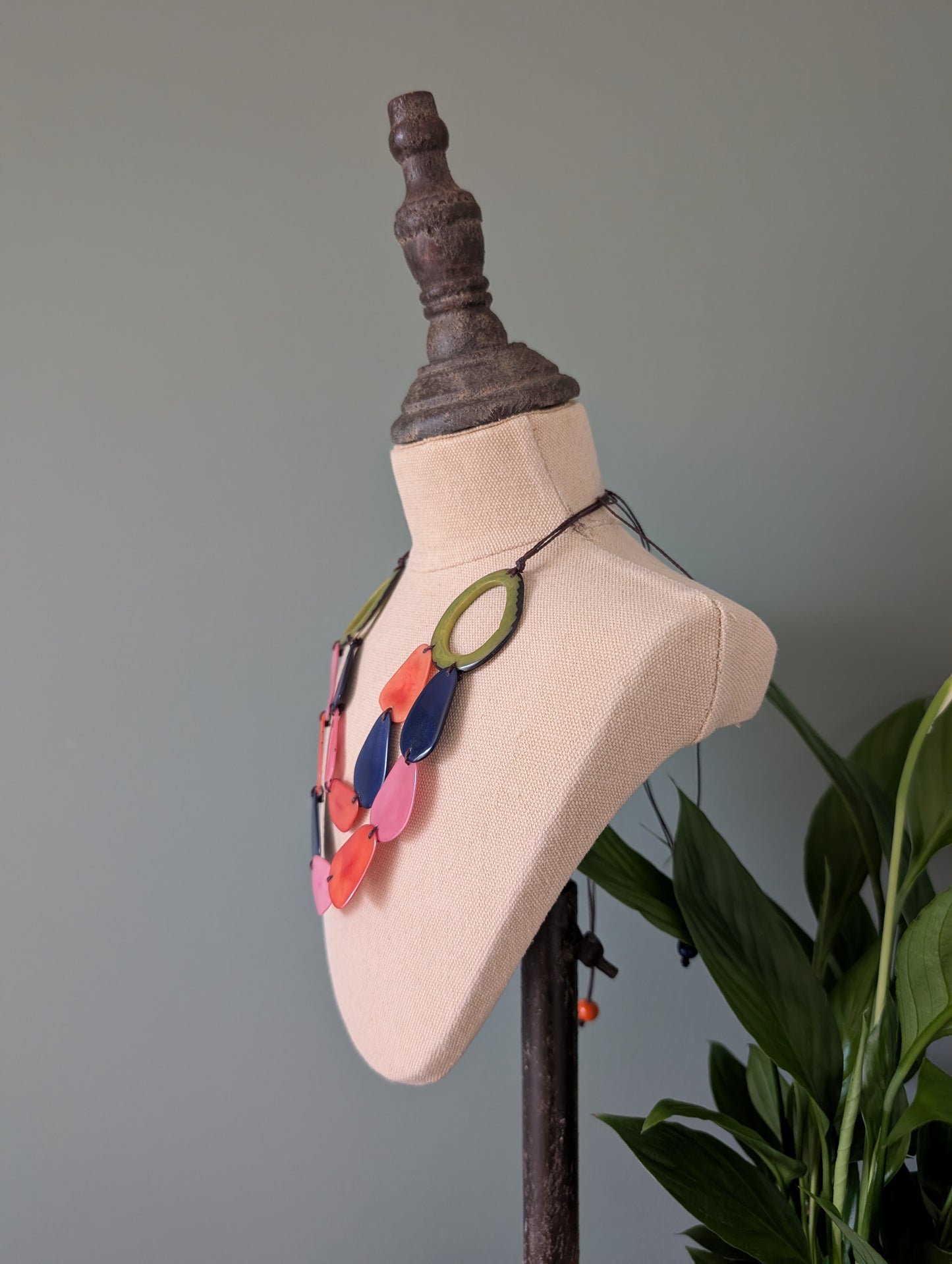 ANNIE  — Handmade Tagua Statement Necklace — 'Only One'