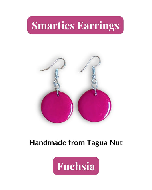 SMARTIES  — Handmade Tagua Earrings