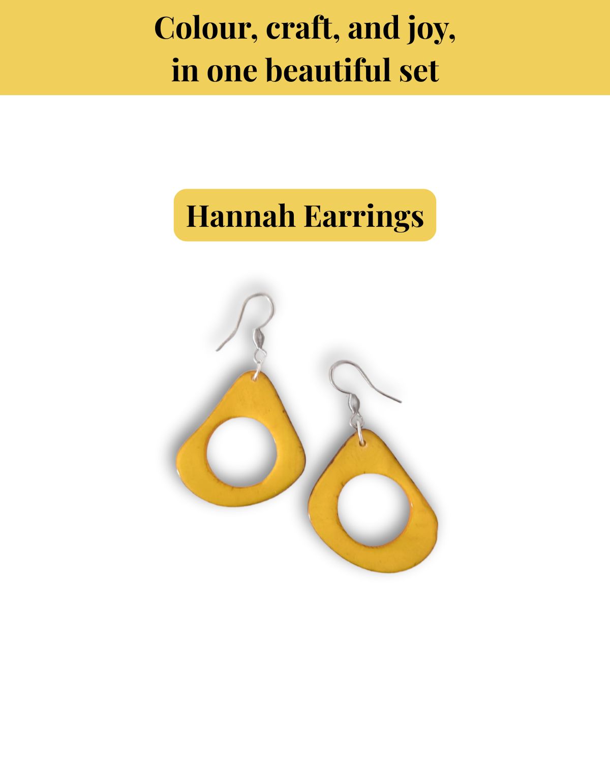 FLOWER JEWELLERY SET  — Handmade Tagua Statement Necklace — 'Only One'