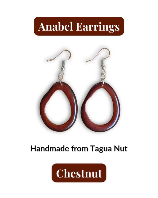 ANABEL · Handmade Tagua Earrings - The Happy Elephant - Tagua Jewellery