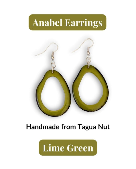 ANABEL — Handmade Tagua Statement Earrings - The Happy Elephant - Tagua Jewellery