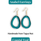 ANABEL — Handmade Tagua Statement Earrings - The Happy Elephant - Tagua Jewellery