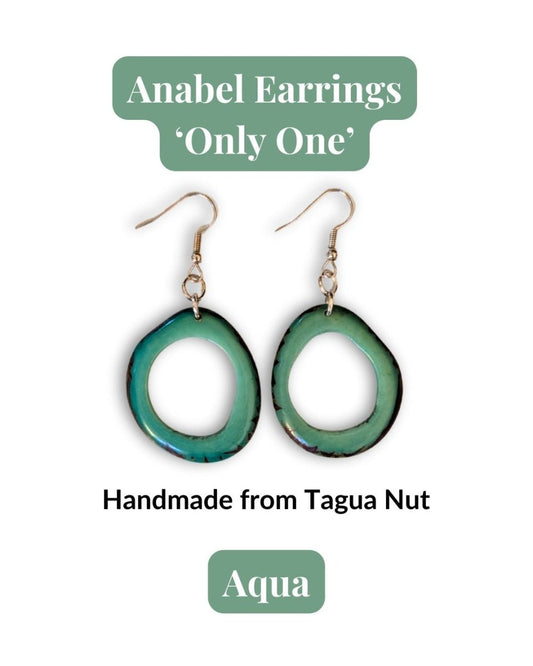 ANABEL — Handmade Tagua Statement Earrings — 'Only One' - The Happy Elephant - Tagua Jewellery