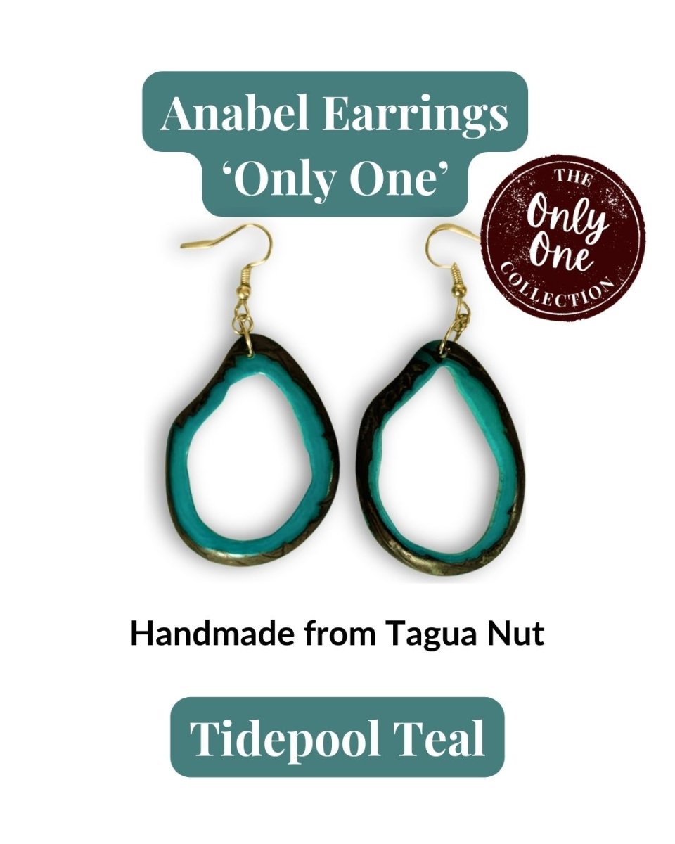 ANABEL — Handmade Tagua Statement Earrings — 'Only One' - The Happy Elephant - Tagua Jewellery