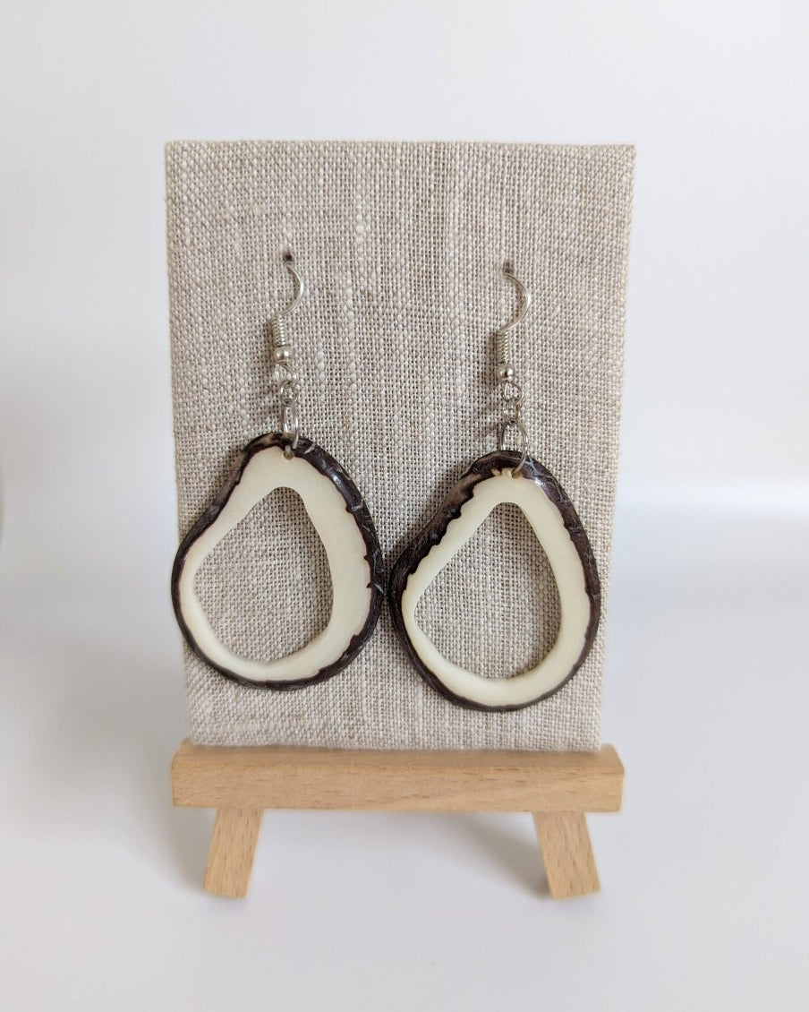 Anabel Tagua Nut Handmade Earrings - The Happy Elephant - Tagua Jewellery